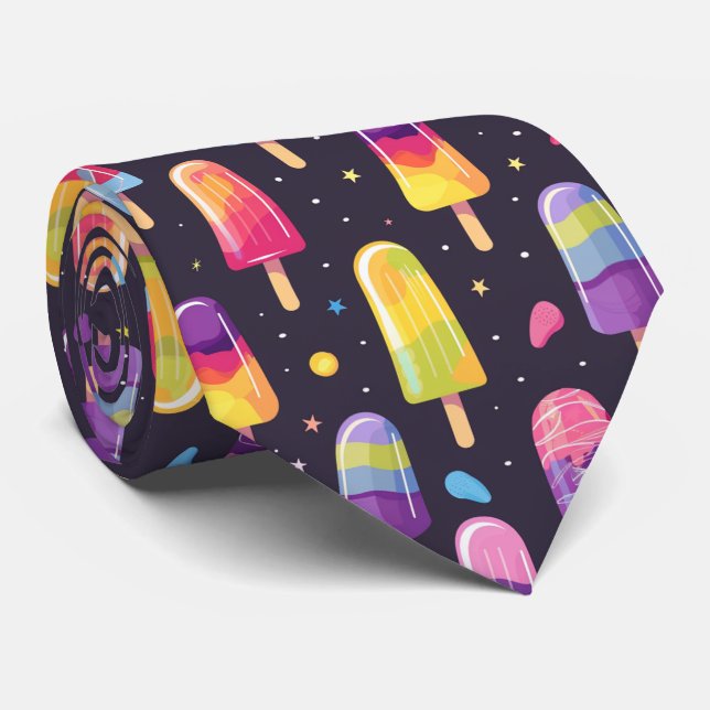 Cooles Eis-Fliesen Krawatte (Gerollt)