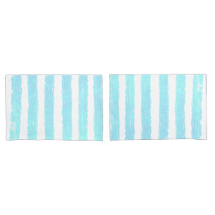 Cooles Eisblau Imitate schimmern Aquarell Kissenbezug