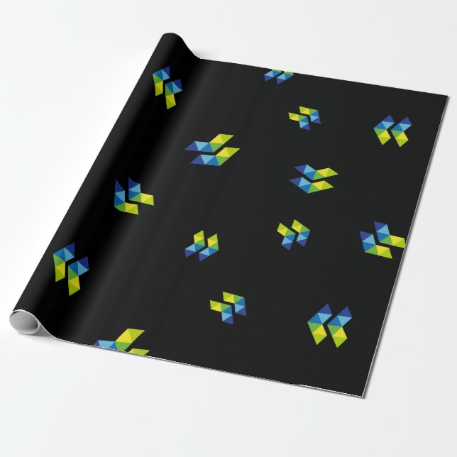 Cooles Elastos Kryptowährungszeichen Geschenkpapier (Ungerollt)