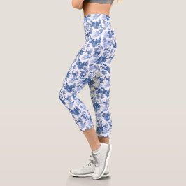 Cooles Elegantes Blaues Hirsch Capri Leggings