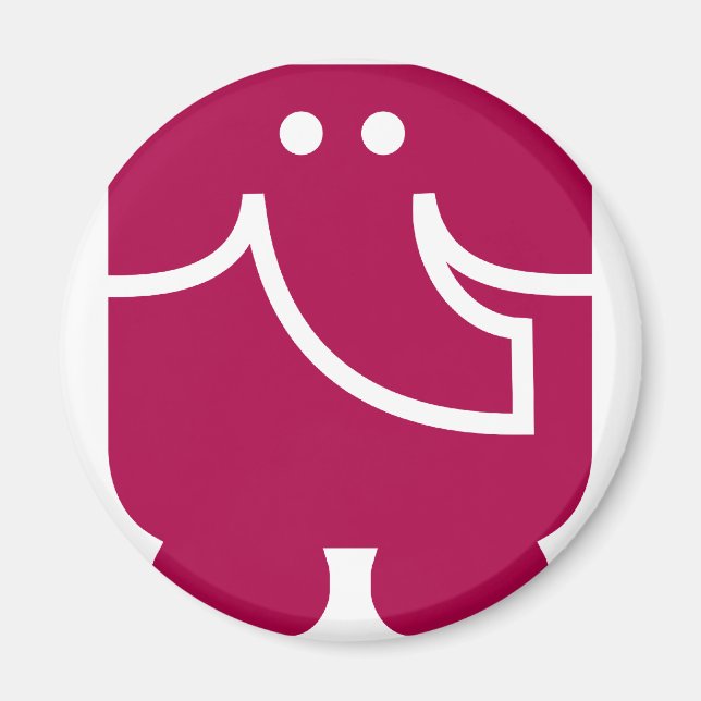 Cooles Elephant-Icon Magnet (Vorne)