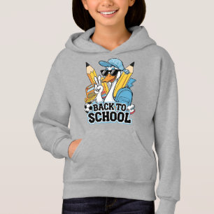Cooles Enten zurück in die Schule Hoodie