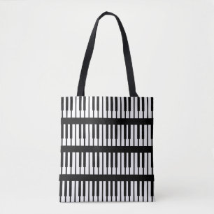Cooles episches Schwarz-weißes Klavierdesign Tasche