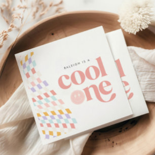 Cooles erhabenes Mädchen Serviette