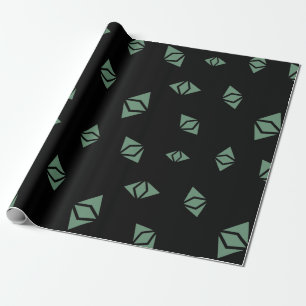 Cooles Ethereum Klassisches Kryptowährungszeichen Geschenkpapier
