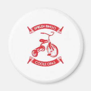 Cooles Fahrrad-Design - Spielen Bingo Coole Opas Magnet