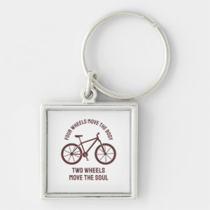Cooles Fahrrad-Design - Zwei Räder bewegen die See Schlüsselanhänger
