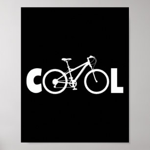 Cooles Fahrrad Mountainbiken Poster