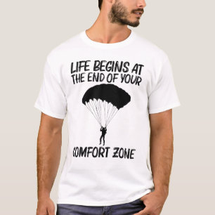 Cooles Fallschirmspringen für Damen und Herren Fal T-Shirt
