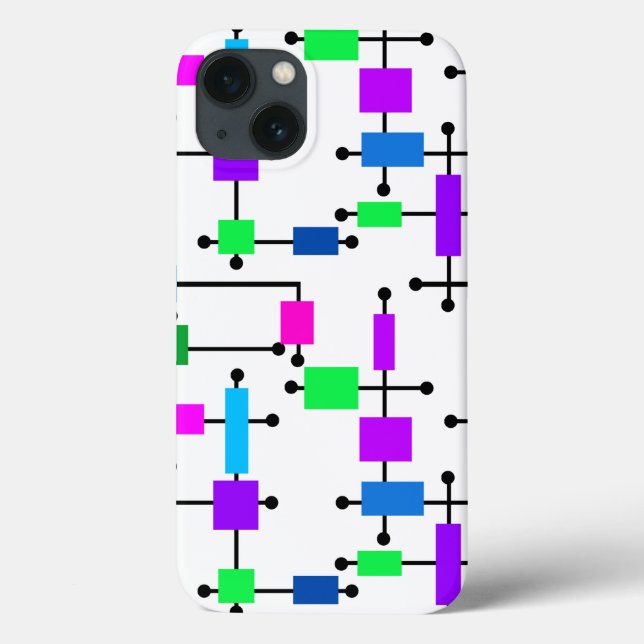 Cooles Farbgitter Case-Mate iPhone Hülle (Rückseite)