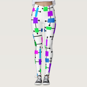 Cooles Farbgitter Leggings