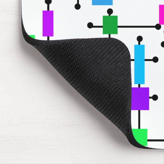 Cooles Farbgitter Mousepad (Ecke)