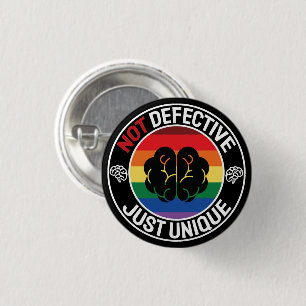 Cooles farbiges Celebrate Neuroversity Sprichwort Button