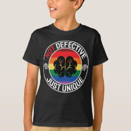 Cooles farbiges Sprichwort der Neurovielfalt T-Shirt