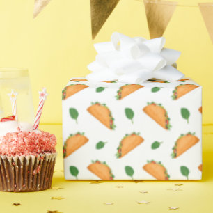Cooles fiesta-gefliestes Party-Taco Geschenkpapier