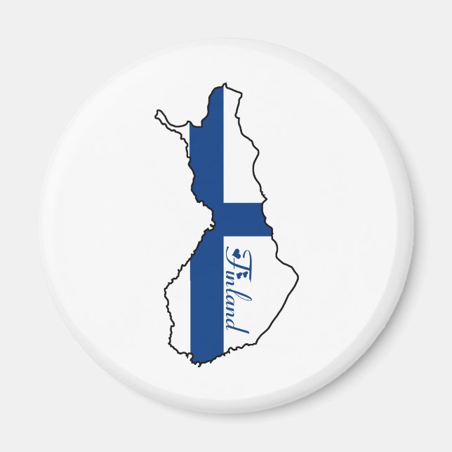 Cooles Finnland Magnet (Vorne)