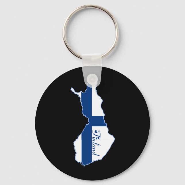 Cooles Finnland Schlüsselanhänger (Vorderseite)