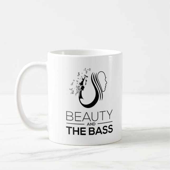 Cooles Fischen-Bass-Fisch-Geschenk-Schönheit und Kaffeetasse (Links)