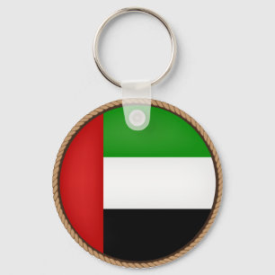 Cooles Flaggen-Siegel der Vereinigten Arabischen E Schlüsselanhänger