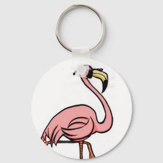 cooles Flamingo rund um die Schlüsselkette Schlüsselanhänger