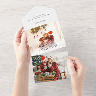 Cooles Foto für Weihnachtstypografie All In One Einladung