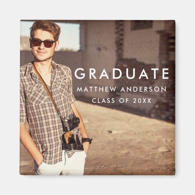 Cooles Foto zur Ankündigung des Abschlusses Magnet (Vorne)