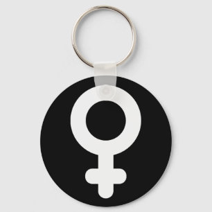 Cooles Frauengeschlechtersymbol Einfach Minimalist Schlüsselanhänger