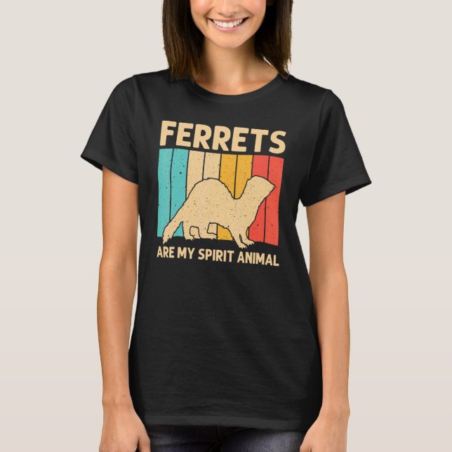 Cooles Frettchen für Damen T-Shirt (Vorderseite)
