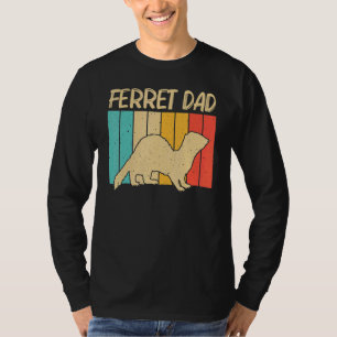 Cooles Frettchen für den Vater Vatertierfreiträger T-Shirt