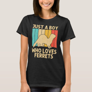 Cooles Frettchen für Jungen Kinder Tierfreiträger T-Shirt