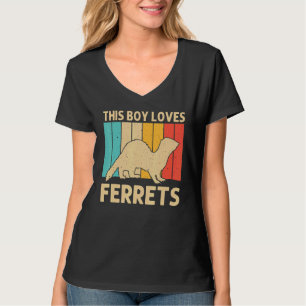 Cooles Frettchen für Jungen Kinder Tierfreund T-Shirt