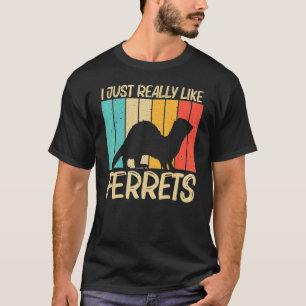 Cooles Frettchen für Männer Frauen Ferret Heimtier T-Shirt