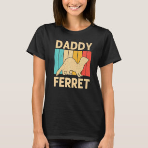 Cooles Frettchen für Männer Vater Tierfreitreibend T-Shirt