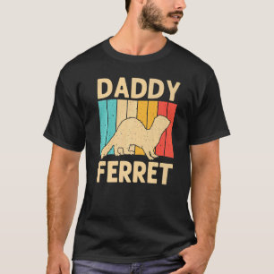 Cooles Frettchen für Männer Vater Tierfreitreibend T-Shirt