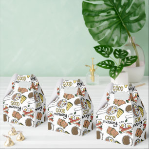 Cooles Frühstück Brunch mit gefliestem Party Geschenkschachtel