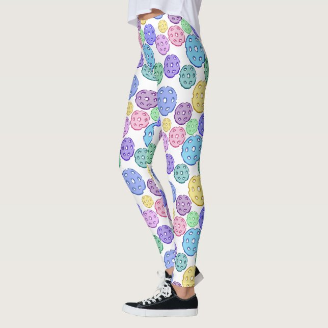Cooles Fun-farbiges Pickleball-Muster Leggings (Links)