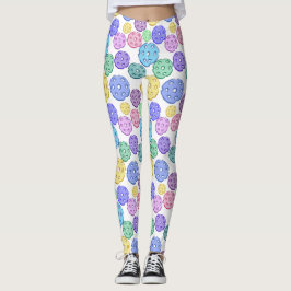 Cooles Fun-farbiges Pickleball-Muster Leggings