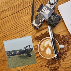 Cooles Fun-Foto, Pilotenfamilie, Luftfahrt Glasuntersetzer