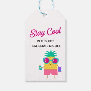 Cooles Fun Summer Realtor Marketing bleibe Geschenkanhänger