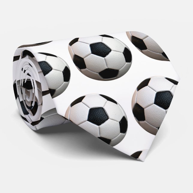 Cooles Fußball-Muster | Sport Krawatte (Gerollt)