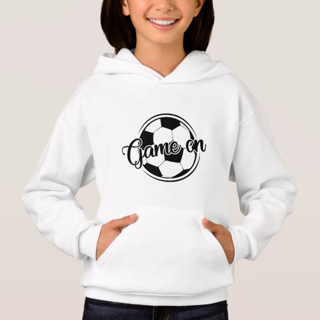 cooles Fußballspiel Hoodie (Vorderseite)