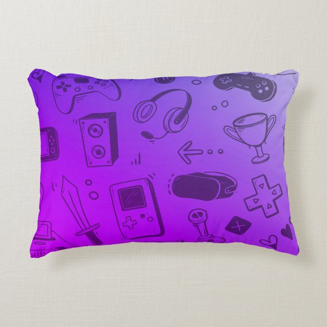 Cooles Gaming-Design-Kissen Dekokissen (Vorderseite)