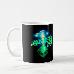 Cooles Gebiet 51 Alien Raumfahrt Kaffeetasse