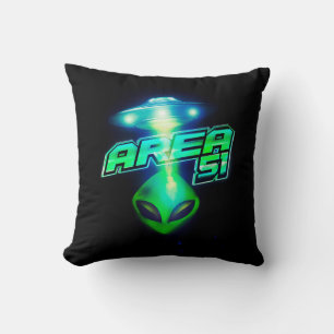 Cooles Gebiet 51 Alien Raumfahrt Kissen