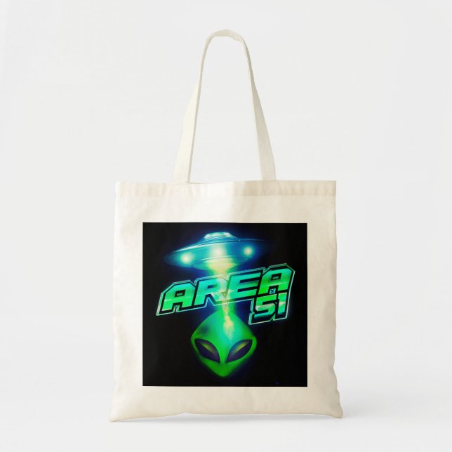 Cooles Gebiet 51 Alien Raumfahrt Tragetasche (Vorne)