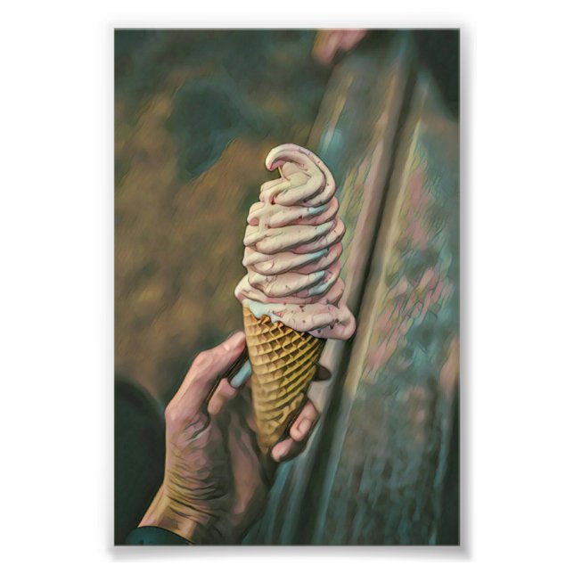 Cooles Gefriereis Fotodruck (Vorne)