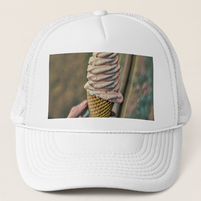 Cooles Gefriereis Truckerkappe (Vorderseite)