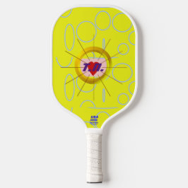 Cooles Gelbpaddel Pickleball Schläger