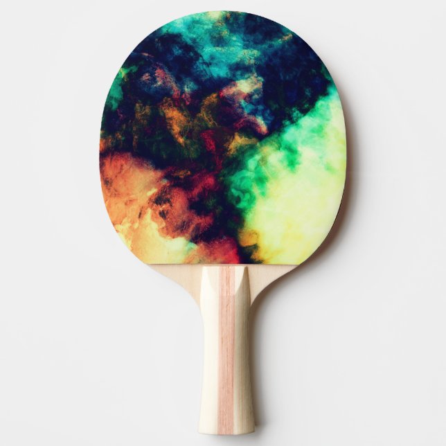 Cooles gemaltes dunkles abstraktes Rauch-Muster Tischtennis Schläger (Vorderseite)