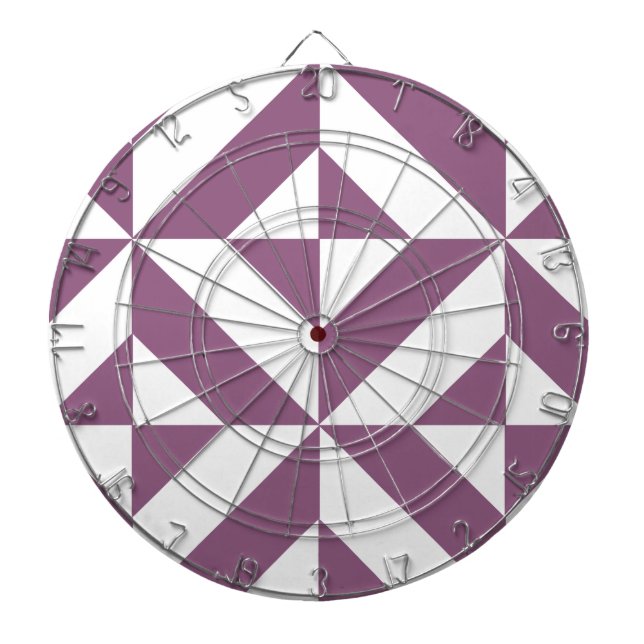 Cooles geometrisches Deko Cube Muster Dartscheibe (vorne)